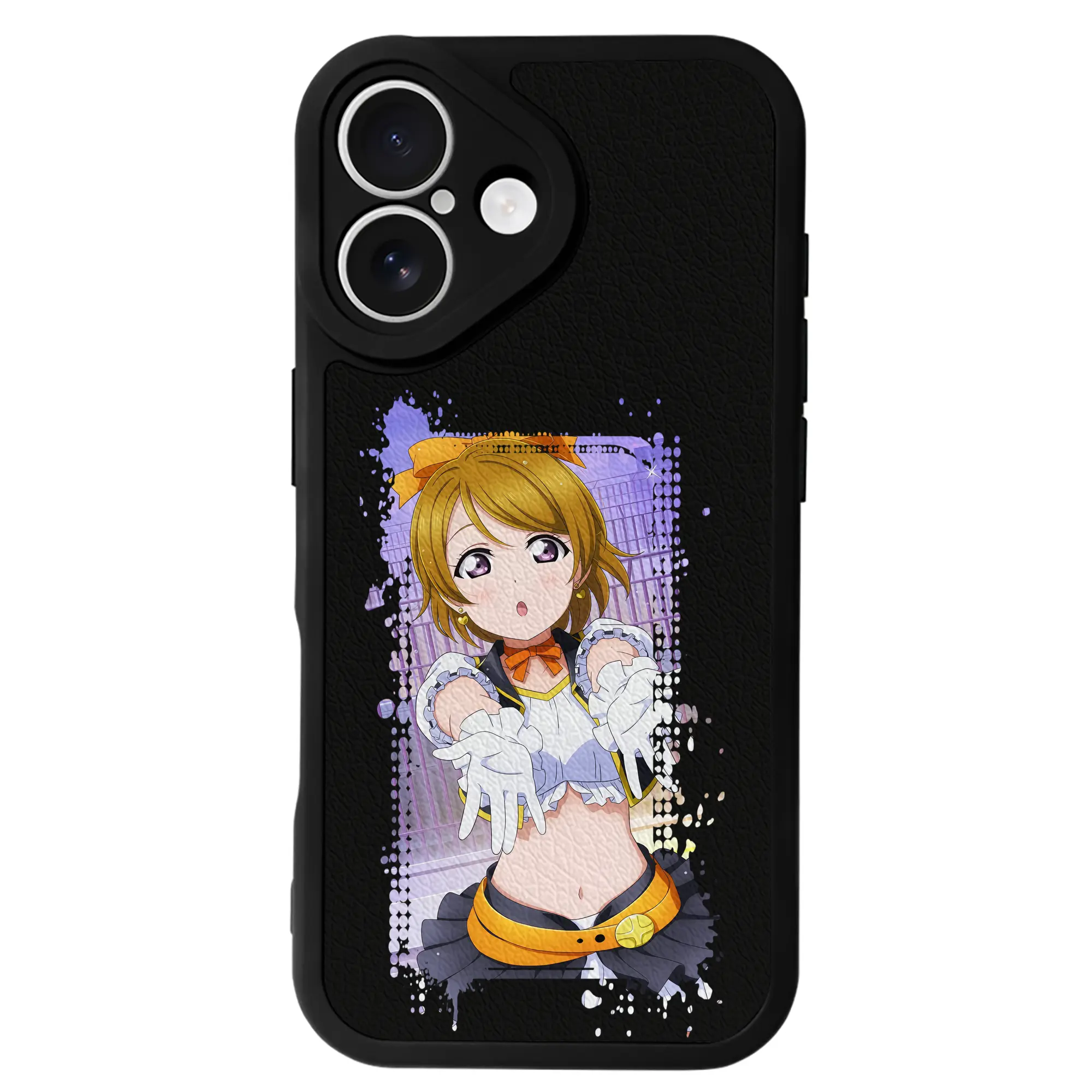 Love Live! グッズ,小泉花陽 - IPhone 16シリーズ対応 ・ シリコンスマホケース ・ レザー調 ・ 高精度フィット ・ 耐衝撃 ・ ワイヤレス充電対応 ・ 精密カット